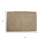 HomeRoots Natural Jute Geometric Hand Woven Area Rug - image 3