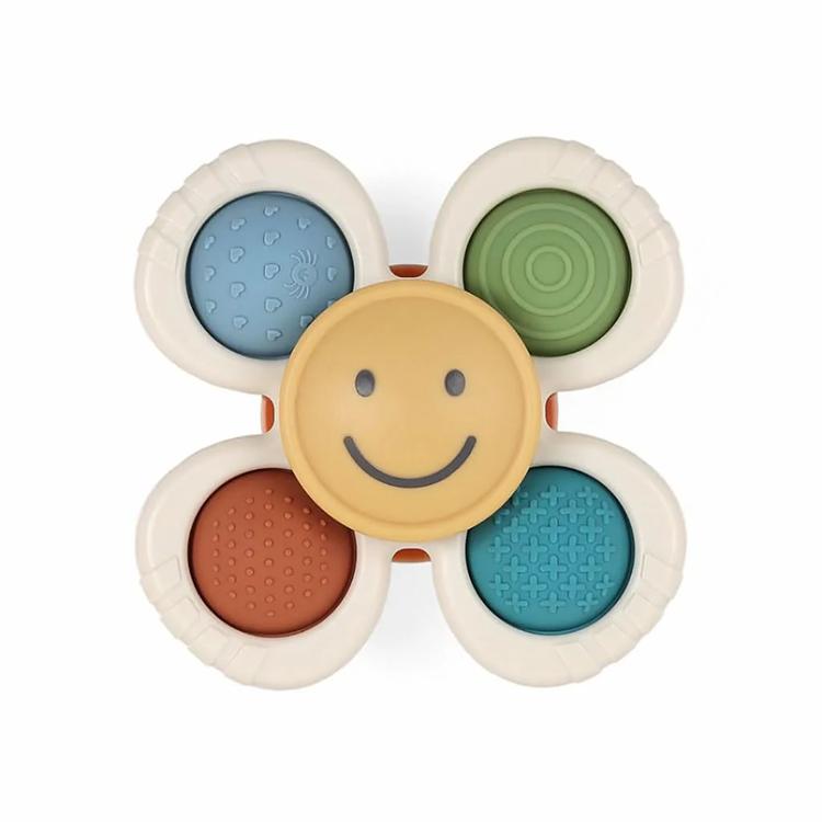 Baby Unisex Itzy Ritzy(R) Pop & Whirl(tm) Smiley Face Fidget w Suction
