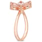 Gemstone Classics™ 10kt. Rose Gold Diamond Floral Ring - image 3