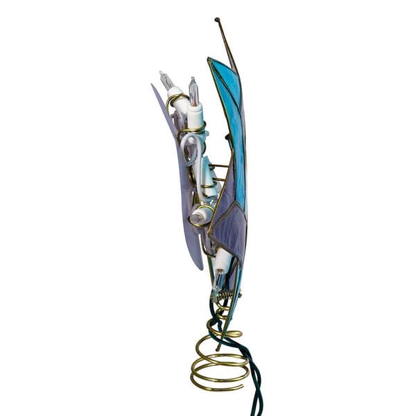 Kurt Adler 10-Light Capiz Color Star of David Treetop