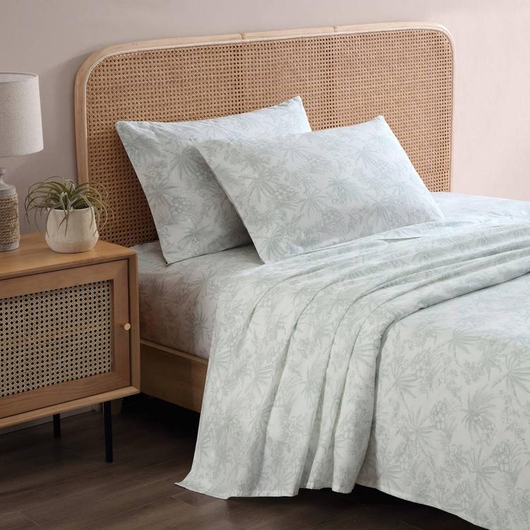 Tommy Bahama Pen And Ink Palm 200TC 4pc. Cotton Percale Sheet Set