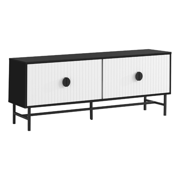 Monarch Specialties Maeve 60in. Dual Cabinet TV Stand