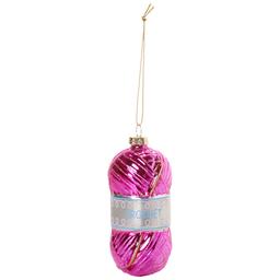 Glass Crochet with Hook Ornament