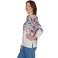 Womens Alfred Dunner Classics 3/4 Sleeve Falling Roses Blouse - image 4