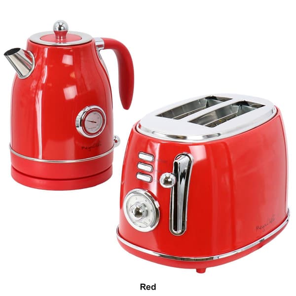 MegaChef Electric Tea Kettle & Toaster Combo