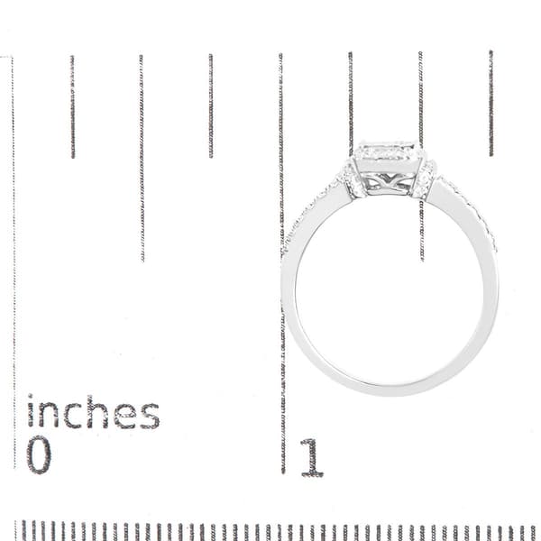 Haus of Brilliance Sterling Silver 1/4ctw. Diamond Ring