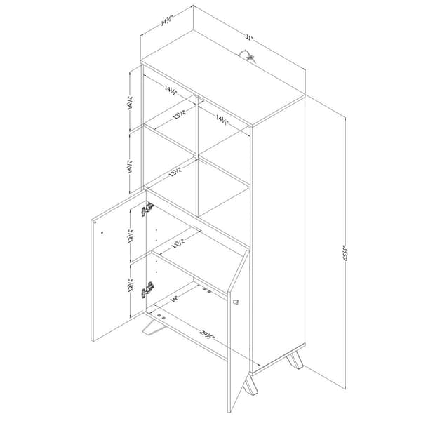 South Shore Sweedi Soft Elm Storage Unit