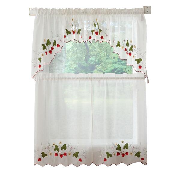Strawberry Garden Valance - 56x14 - image 