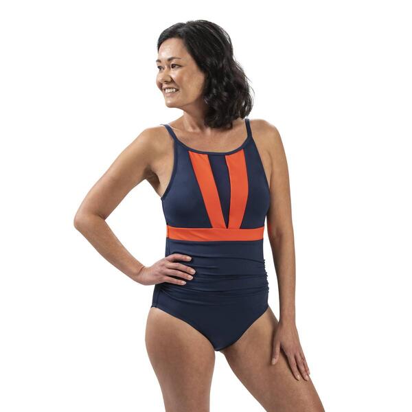 Womens Dolfin&#40;R&#41; Aquashape Color Block Moderate One Piece Swimsuit - image 