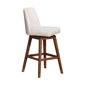 Armen Living Amelia 30in Beige Fabric Swivel Bar Height Bar Stool - image 2