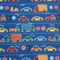Alex &amp; Bella Busy Cars Blue Soft Microfiber Kids Sheet Set - image 2