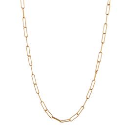 Design Collection Gold Plated Paper Clip Necklace