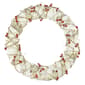 18in. Pre-Lit Burlap Christmas Wreath - image 1