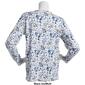 Plus Size Hasting & Smith Long Sleeve Crew Botanical Floral Tee - image 2