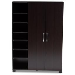 Baxton Studio Marine Entryway Shoe Storage Cabinet w/ Shelves