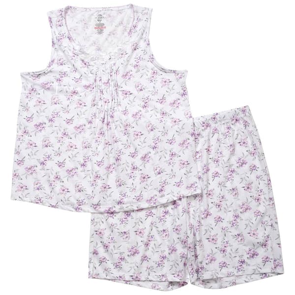 Womens Sophia by Rene Rofe(R) Floral Bermuda Pajama Set