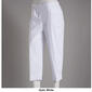 Womens Zac & Rachel Solid Pull On Crop Pants - image 6