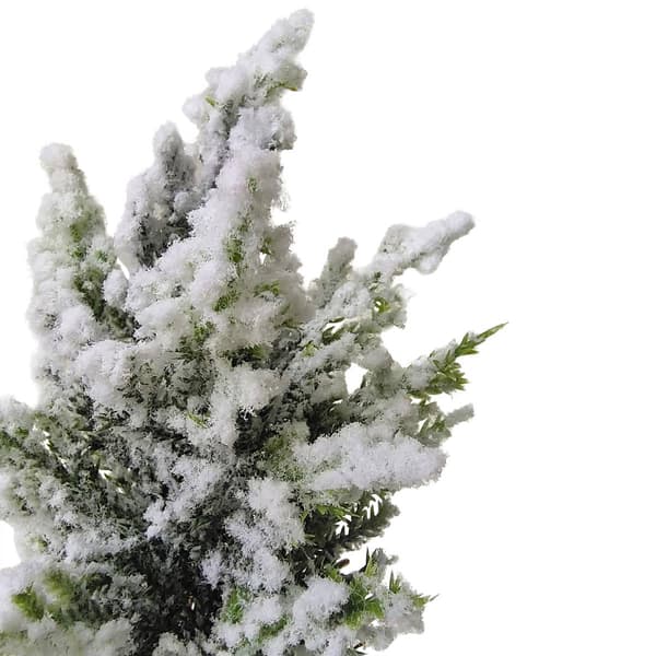 Northlight Seasonal 9.5in. Flocked Pine Tree in Burlap Base
