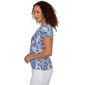 Petite Hearts of Palm Printed Essentials Round Neck Abstract Tee - image 4