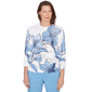 Womens Alfred Dunner St. Augustine Abstract Floral Print Ribbed - image 1