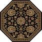Tayse Sensation Charlotte Octagonal Area Rug-Black - image 1