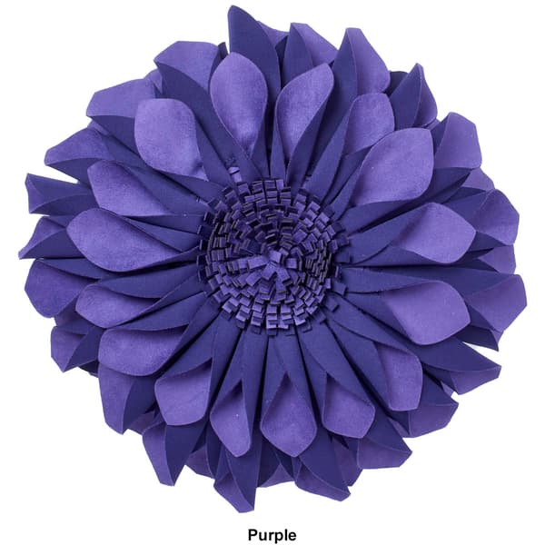 Mina Victory by Nourison Velvet Flower Round Pillow