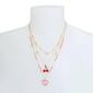 Betsey Johnson Heart Charm Layered Necklace - image 3