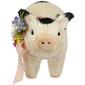 Northlight Seasonal Piglet w/ Bow & Flowers Spring Figurine - image 3