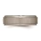 Mens Gentlemens Classics&#8482; Titanium Rounded Edge Diamond Band - image 3