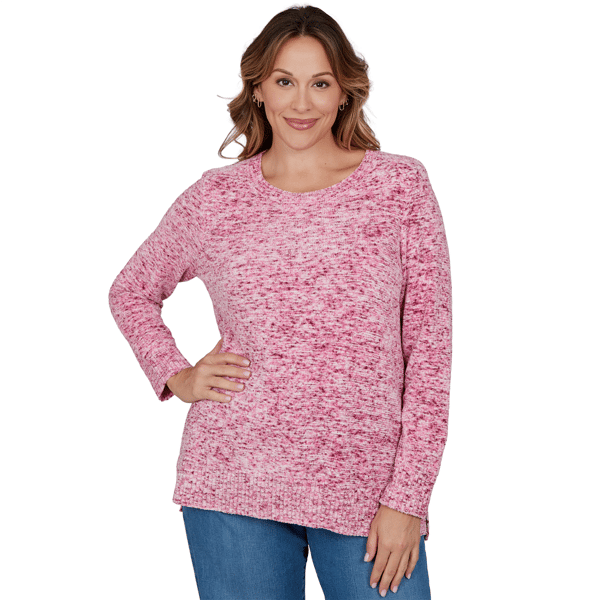 Women''s Ruby Rd. Holiday Item Sweaters Jewel Neck Spacedye Cheni - image 