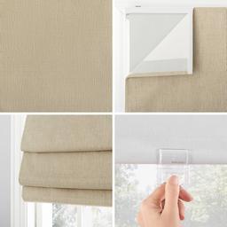 Sun Zero® Pryer Textured 100% Blackout Cordless Roman Shade