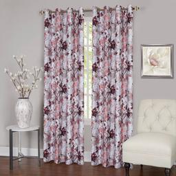 Achim Tranquil Floral Grommet Window Curtain Panel