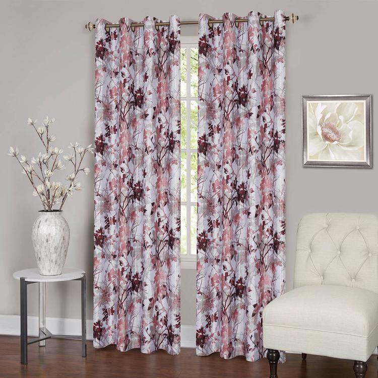 Achim Tranquil Floral Grommet Window Curtain Panel