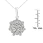 Diamond Classics&#8482; 1/4ctw. Diamond Floral Cluster Pendant - image 3