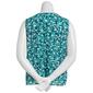 Plus Size Zac & Rachel Sleeveless Crepe Split Neck Blouse-Green - image 3