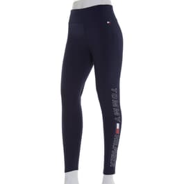 Womens Tommy Hilfiger Sport Vertical Logo Jersey Leggings