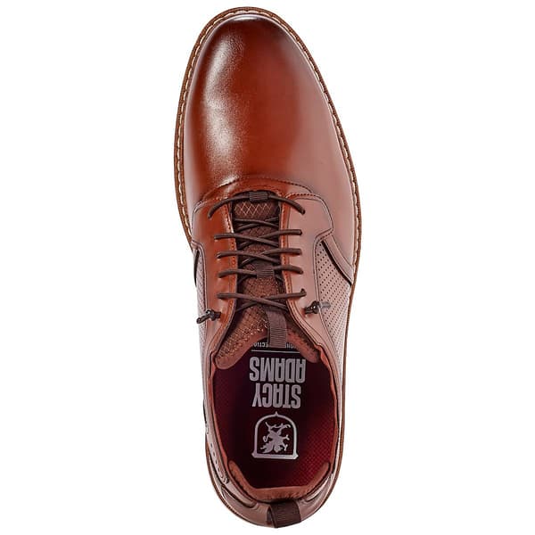 Mens Stacy Adams Score 6-Eye Plain Toe Oxfords