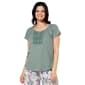 Plus Size Preswick & Moore(R) Crochet Yolk Henley Blouse - image 1