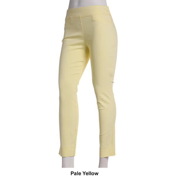 Juniors Zoe + Phoebe Solid Millennium Ankle Pants w/ Faux Pocket