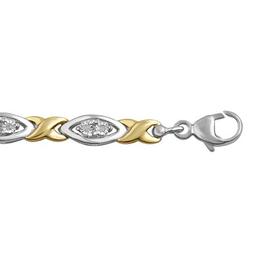 Diamond Classics™ 1/10ct.Diamond Sterling Silver Fashion Bracelet