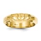 Mens Gold Classics&#40;tm&#41; 14kt. Thin Gold Claddagh Band Ring - image 1
