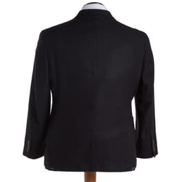 Mens Nautica Structure Weave Sport Coat - Black