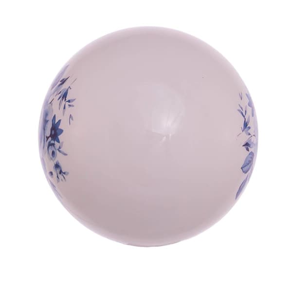 Kurt S. Adler 80MM Delft Blue Glass Ball Ornaments - Set of 6