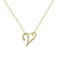 Accents by Gianni Argento Gold Plated Initial V Pendant Necklace - image 1