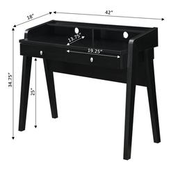 Convenience Concepts Newport Deluxe 2-Drawer Desk