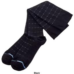 Mens Dr. Motion Pin Dot Grid Compression Socks