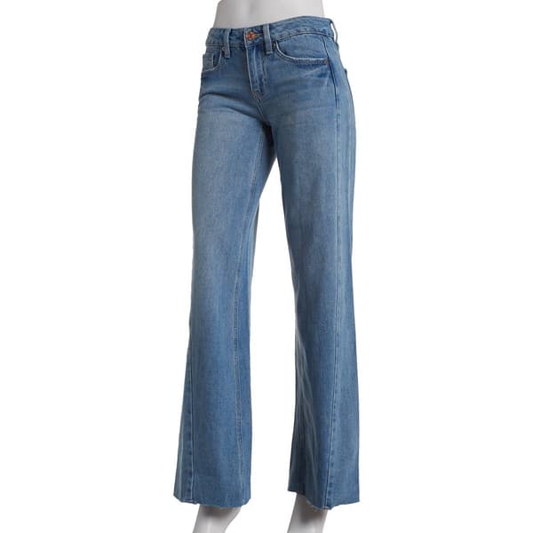 Juniors YMI&#40;R&#41; Comfort Cropped Wide Leg Denim Jeans - image 
