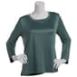 Womens Jaclyn Long Sleeve Solid Scoop Neck Tee - image 1