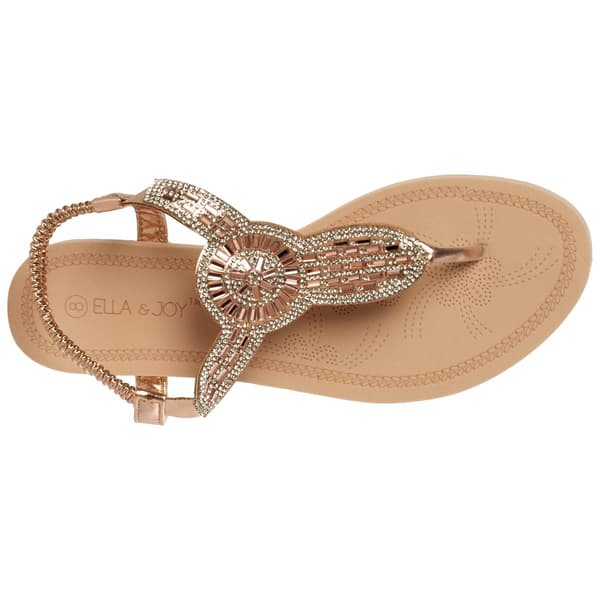 Womens Ella & Joy Rhinestone Sandals