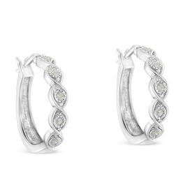 Diamond Classics&#8482; 1/10ctw. Diamond Swirl Hoop Earrings